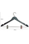 10 Pieces of Nickel-Plated Skirt and Trouser Hangers 43 cm