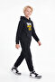 3 Thread Printed Winter Kangaroo Pocket Hooded Boys' Tracksuit Set - 2