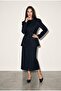 Black Button Detailed Midi Skirt - 2