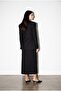 Black Button Detailed Midi Skirt - 4
