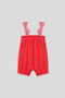 Baby Girl Red Overall - 2
