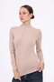 Asymmetrical Seam Detail Stand-Up Collar Long Sleeve Bluz - 5
