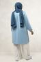 68080 Plus Size Basic Modal Tunic - Baby Blue - 4