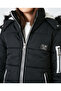 Faux Fur Collar Hooded Pocket Coat - 4