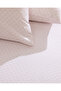 Blaise Double 100% Cotton Ranforce Printed Elastic Sheet Set - Powder - 5