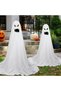 (eb203)Halloween Outdoor Decorations Spooky Ghost Standing Lighted Spooky Decorations Ghost Decor with Light Strings Battery Operated for Halloween Party Porch - 4