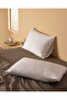Alexis 100% Cotton Satin Printed 2-Piece Pillowcase - Beige