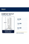 300 ml White Wall Mounted Manual Liquid Soap Dispenser – for Bathroom and Kitchen - 4