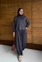 Women's Smoked Two-Piece Set with Elastic Waist and Cuffs and Hood - 2