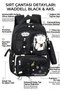 Imported Luxury Waterproof Fabric with Teddy Bear Accessories 26904 Girls' Primary School Bag and Pen Holder Gift - 2