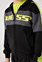 Boy Black Tracksuit Top - 4