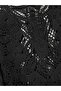 Colette Floral Motif Openwork Crochet Sweater Women's Black - 6