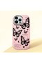 iPhone 13 Pro Max Compatible Minimal Butterfly Pattern Soft Silicone Case, Shock Protection
