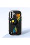Samsung Galaxy A17 4G/5G Compatible Graffiti Style Black Cat Phone Case, Shockproof