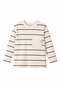 Nk Baby Boy Striped Long Sleeve T-Shirt 1-4 Years Cream - Brown