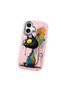 iPhone 17 Compatible Graffiti Style Black Cat Phone Case, Shockproof Silicone Case - 2