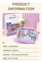 Back to School Lunch Box for Boys Girls 3 Compartment Stainless Steel Bento Box Leak-Proof Food Storage Container with Fork Spoon BPA-Free Portable Meal Box for Outdoor Camping 550ml (Mermaid) - 6