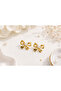 Bow Model Gold Earrings