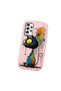 Samsung Galaxy A72 Compatible Graffiti Style Black Cat Phone Case, Shockproof Silicone Case - 2