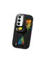 Samsung Galaxy A35 Compatible Graffiti Style Black Cat Phone Case, Shockproof Silicone Case - 2