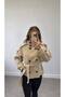 Women's Stand Collar Buttoned Waist-Tied Jacket Cashmere Coat - 5