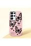 Samsung Galaxy S25 Ultra Compatible Minimal Butterfly Pattern Soft Silicone Case, Shockproof