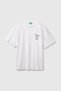Men's White Mix 100% Cotton Relaxed Fit Short Sleeve T-Shirt
