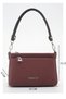 Benetton Women's Shoulder Bag Burgundy-Brown Bnt1921 - 4
