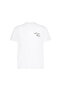 White Logo Printed Men's T-Shirt