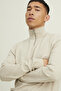 Knitted sweater half zip - 3