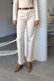 Luna Kemerli̇ Wide Leg Jean - Beige - 6