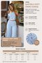 Women's 3-Piece Set Oversized Boat Neck Long Sleeve Blouse, Halter Neck Tank Top and Elastic Waist Wide Leg Pants Set - 7