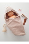 Baby Bath Towel with Hood, 100% Cotton, Newborn Product 80X80 cm - 2
