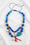 Acrylic Design Reef Fish Summer Macrome Yarn Necklace - 2