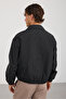 Men's Quilted Buttoned Shirt Collar Thick Coat - 8
