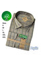 Men's 100% Cotton Checkered Shirt Long Sleeve Relaxed Fit Classic Shirt - 3