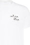 White Logo Printed Men's T-Shirt - 3