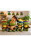 33 cm Ninja Turtles Plush Toy Set of 4 - 4 Different Characters Soft Children's Toy - 3