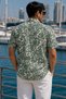 Men's Regular Fit Printed Short-Sleeve Knit Shirt - Grey - 3