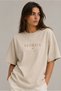 Unisex Black Oversize T-Shirt Short Sleeve Summer Combed Cotton Summer T-Shirt Minimal Venice Italy Printed Burgundy Beige Oversize T-Shirt - 2