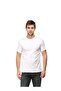 White Men's Half Sleeve Round Neck Cotton Tshirt