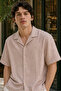 Men's Regular Fit Solid Short-Sleeve Shirt - Rose - 2