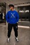 Unisex Comfortable Fit Zero Collar and Sweatpants X Printed Set