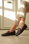 Women's Aci Brown Knitted Patterned Buckle Casual Comfortable Loafer Shoes Tr23Ms09C - 4
