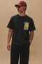 Men's Oversize Front and Back Printed Crew Neck 100% Cotton T-Shirt - 2