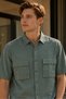 Men's Relaxed Fit Solid Short-Sleeve Shirt - Black - 2