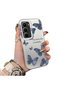 Infinix Hot 60 Pro Plus Compatible Hard Acrylic Back Silicone Edge Lens Protection Butterfly Case