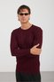 Men's Crew Neck Washable Anti-Pilling Hair Braided Knitwear - 2