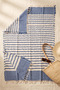 2 Layer Muslin Peshtemal 100X170 cm 100% Cotton Striped Tasseled Beach Bath and Hammam Peshtemal - 7