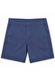 Above Knee Cotton Shorts Navy Blue